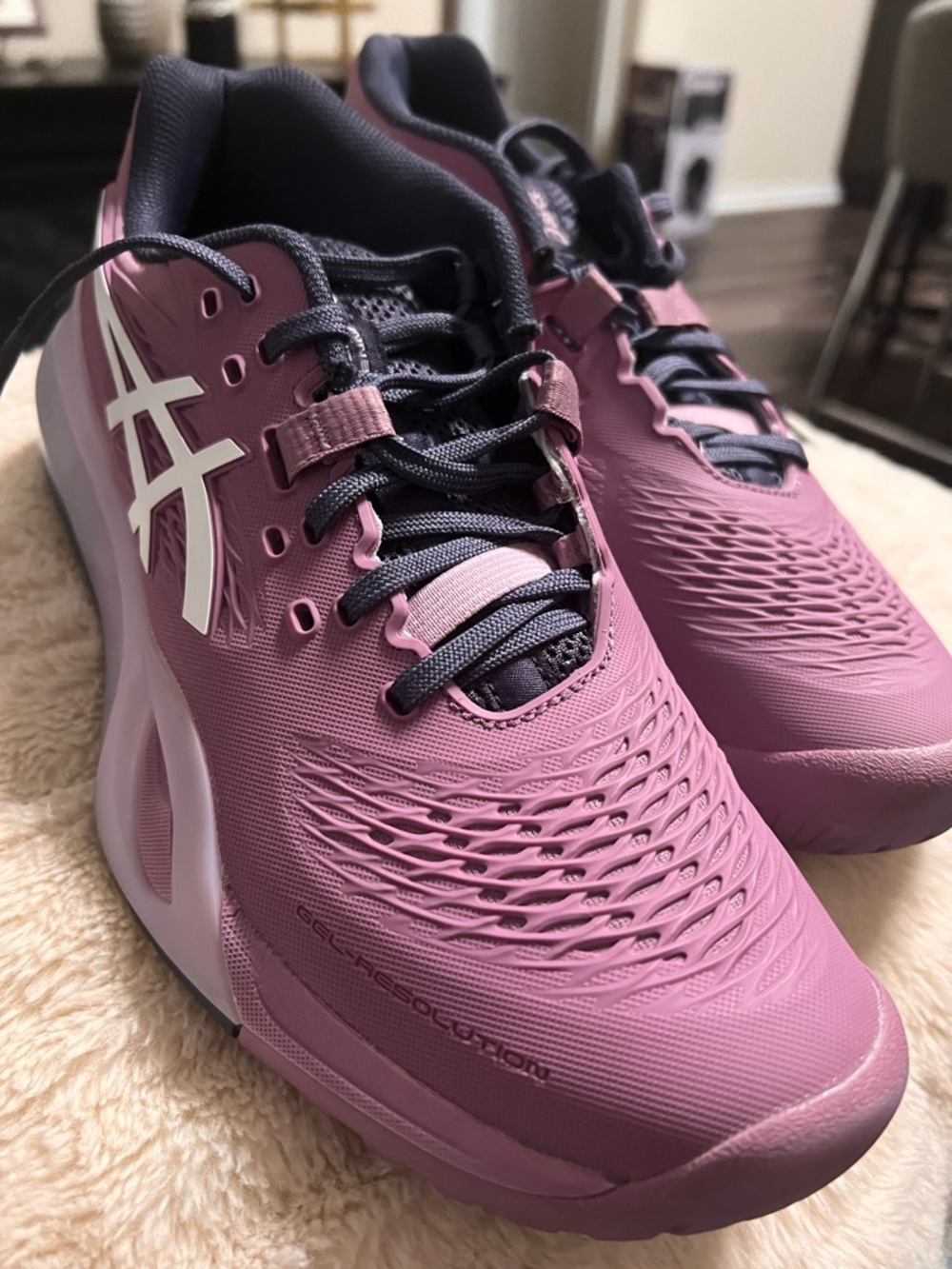 ASICS Pink and Navy Women's Gel Resolution Shoes NWOT